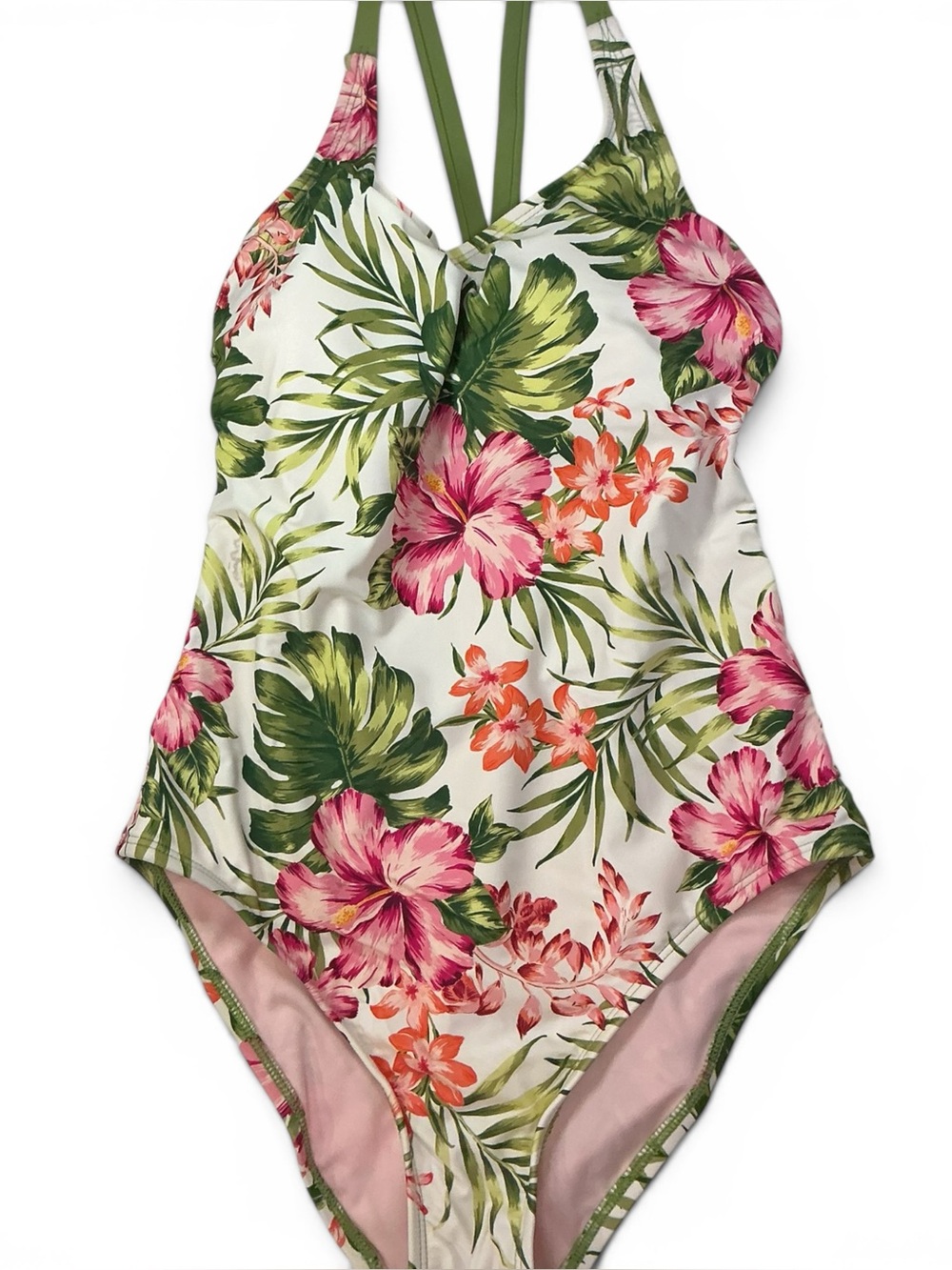Hurley Tropical Floral Womens One Piece Bathing Suit Size S. New without tags